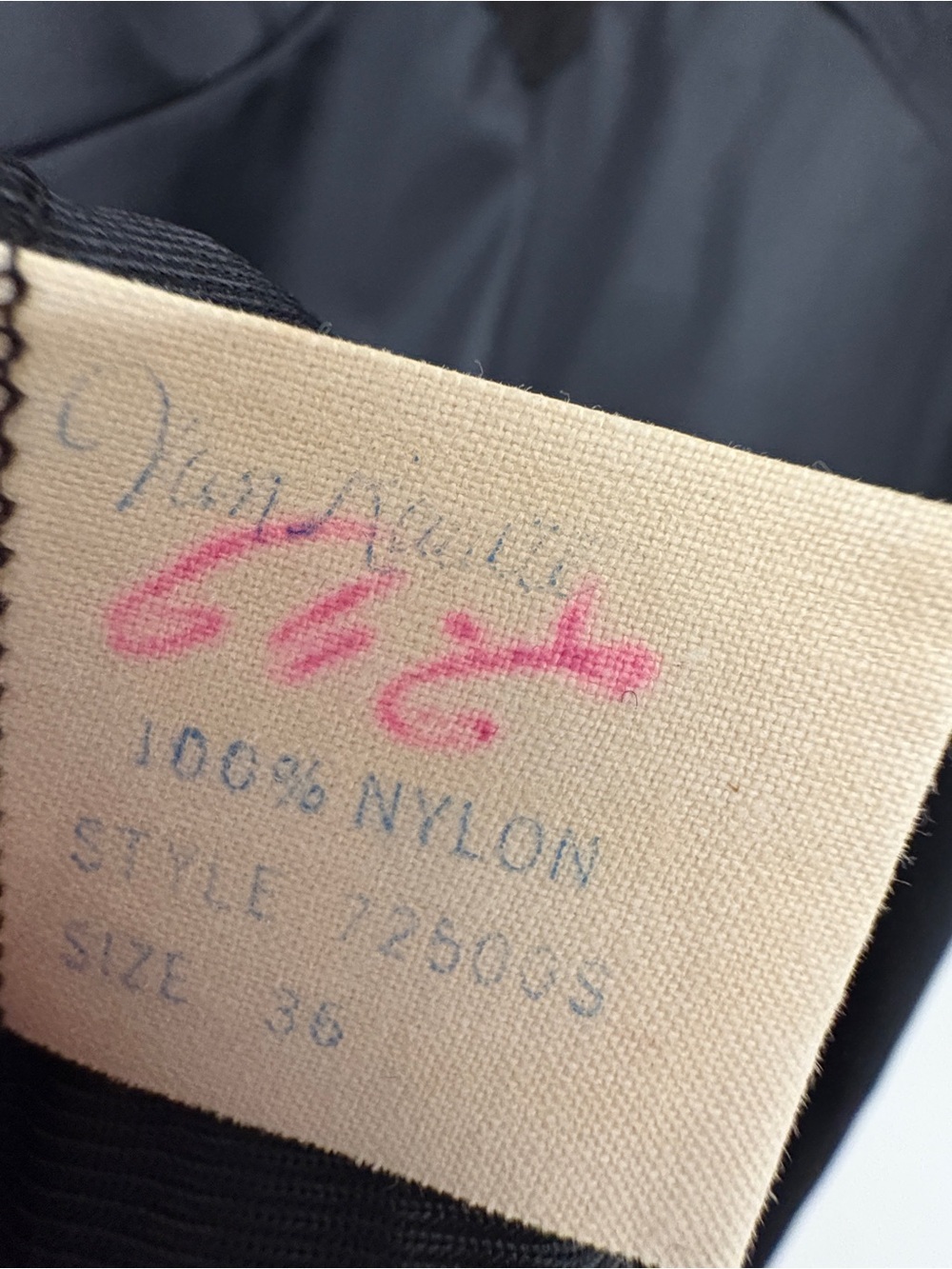 Vintage Black Van Raalte Nightgown Sz 36 - Picture 3 of 4